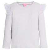 Bisby Sadie Top- Grey & Silver Sparkle Stars