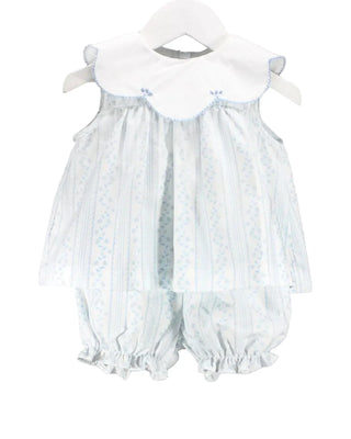 Baby Blessing's Scalloped Blue Aria Set