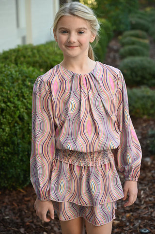 Pleat Collection Scottie Skirt - Peacock