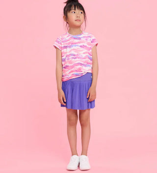Purple Opulence Pleated Sporty Skort