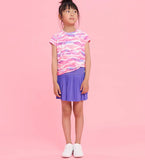 Purple Opulence Pleated Sporty Skort