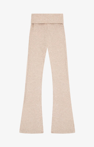 Hacci Jersey Wide Leg Pants- HT Latte