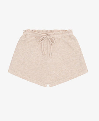 Hacci Jersey High Waist Shorts- HT Latte