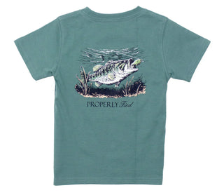 Properly Tied Set the Hook S/S Tee - Marine Green