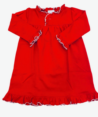 Lulu Bebe Red Pima Cotton Nightgown