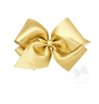 King Metallic Gold Dupioni Bow