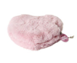 Plush Pink vFaux Fur Heart Journal with Lock and Key