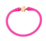 Star Charm Silicone Slip-On Bracelet