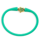 Star Charm Silicone Slip-On Bracelet