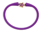 Star Charm Silicone Slip-On Bracelet