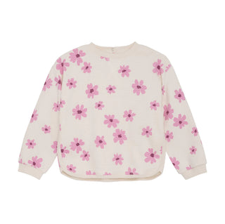 Minymo Long Sleeved Sweatshirt Set with Flowers