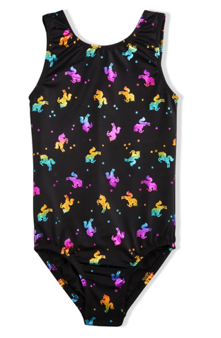 Girl Power Holographic Unicorn Leotard