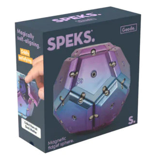 Speks Geode Magnetic Fidget Sphere - Chrome