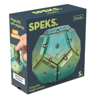 Speks Geode Magnetic Fidget Sphere - Chrome