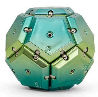 Speks Geode Magnetic Fidget Sphere - Chrome