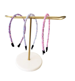 Multicolor Star Glitter Headband 3pc