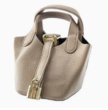 Mini Bucket Purse With Lock