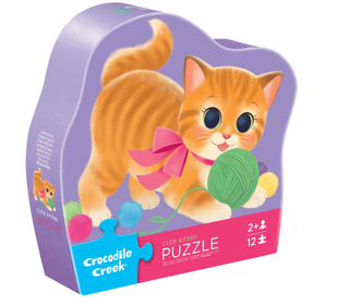 Crocodile Creek 12pc Mini Puzzle - Cute Kitten