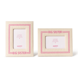 Big Sister Embroidered 4x6 Photo Frame