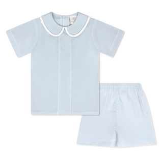 Jonathan Short Set - Blessings Blue Batiste