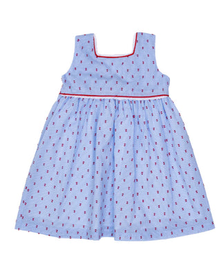 Darby Star Spangled Swiss Dot Dress