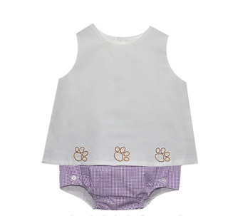 Remember Ngyuen Purple/Gold Diaper Set