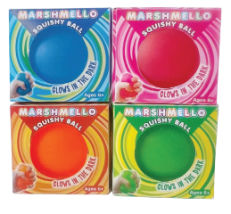Marshmello Glow-in-the-Dark Squishy Ball