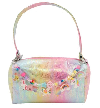 Bari Lynn Galaxy Charm Link Bag With Crossbody Strap