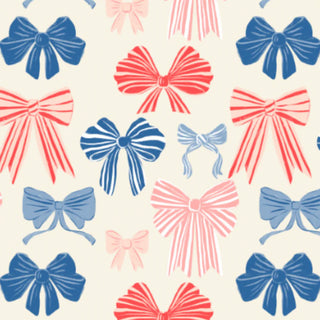 Ollie Jay Lara Poplin Patriotic Bows Dress