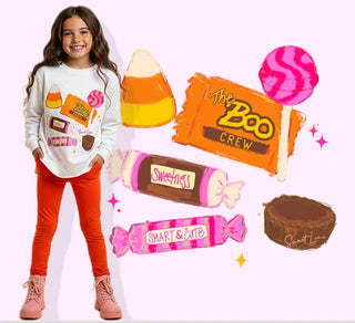 Sweet Lane Boo Crew Lightweight Sweatshirt