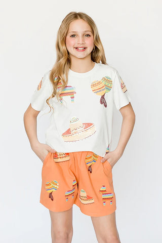Cinco De Mayo Fiesta Sequin 2Pc Short Set
