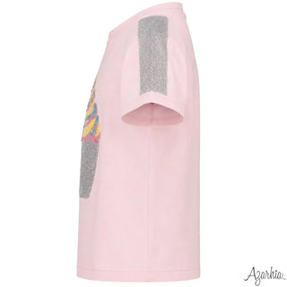 Azarhia Pink Boxy Tee - Sequin Cupcake