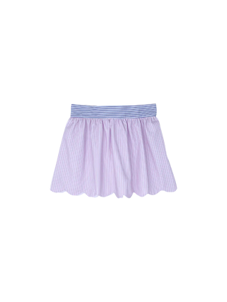 Pink Pinstripe Susie Scallop Skirt
