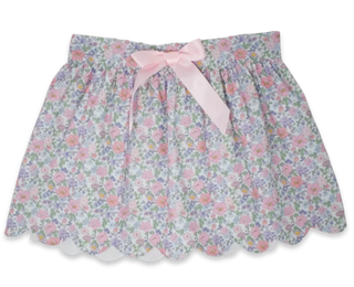 Lullaby Set Custom Floral Susie Scallop Skirt