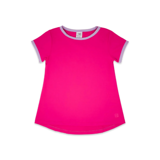 Set Athleisure Bridget Basic Tee - Power Pink, Petal Purple