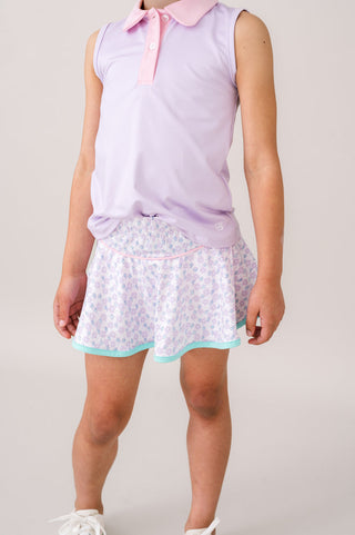 Set Athleisure Quinn Skort - Blissful Blooms/Totally Turquoise/CC Pink