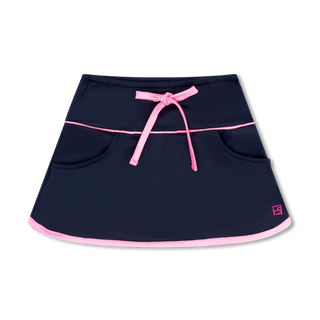 Set Athleisure Tiffany Skort - Nantucket Navy, Flamingo Pink