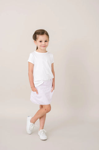 Set Athleisure Tiffany Skort - Petal Purple Gingham