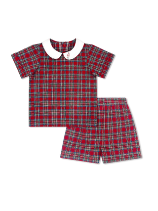Sibley Short Set- Woodstock Plaid, Nutcracker