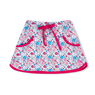 Set Athleisure Tiffany Skort - Bloomberry Floral/Power Pink