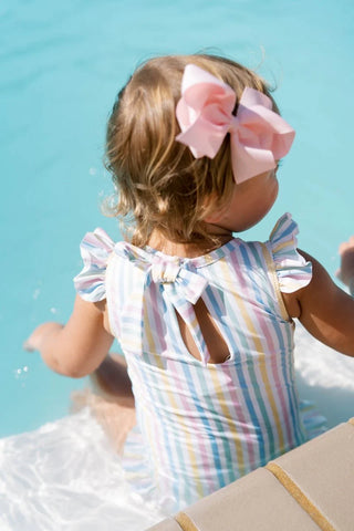 Lottie Swimsuit - Sorbet Stripes