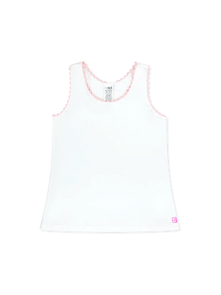 Riley Tank - Pure Coconut, Cotton Candy Pink