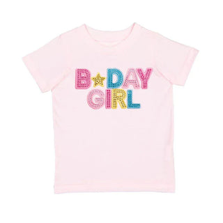 Sweet Wink Birthday Girl Rhinestone Patch S/S Tee - Ballet