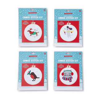 Holiday Cross Stitch Embroidery Craft Kit