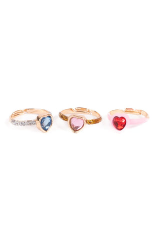 Hearts Of Love Ring Set- 3Pc