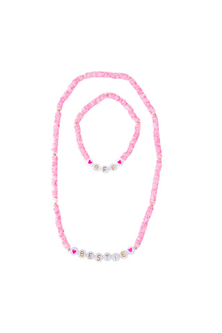 Great Pretenders Bestie Necklace & Bracelet Set- 2pc