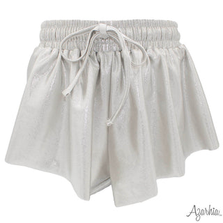 Azarhia Shimmer Butterfly Shorts - Silver