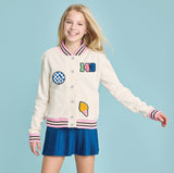 Iscream Smile Squad Hooded Jacket with Chenille Patches