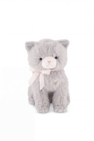 Jamie Kay Snuggle Bunnies Moon the Kitty plush in Soft Grey