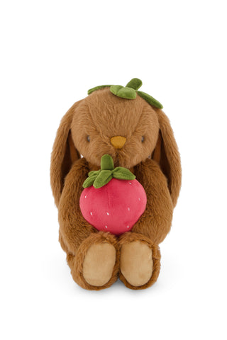 Jamie Kay Snuggle Bunnies Strawberry Penelope plush bunny in Oak